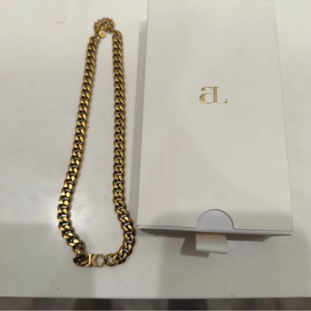 Abbott Lyon Gold Initial Choker Necklace